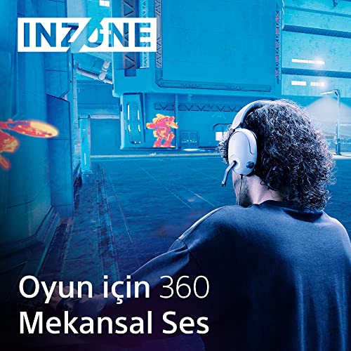 Sony INZONE H3 Gaming Headset - 360 Spatial Sound für Spiele - Hochwertiges Boom-Mikrofon - PC/PlayStation5, Weiß, Norme Bild 5