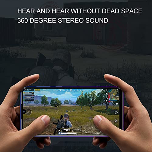 Zunate Kabellose Gaming-Ohrhörer, Bluetooth 5.2-Headset mit Zwei Modi, Integriertes Mikrofon, 45 Ms Extrem Niedrige Latenz, Synchronisiert Audio Vollständig mit Video(Schwarz) Bild 5