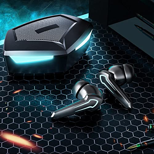 Zunate Kabellose Gaming-Ohrhörer, Bluetooth 5.2-Headset mit Zwei Modi, Integriertes Mikrofon, 45 Ms Extrem Niedrige Latenz, Synchronisiert Audio Vollständig mit Video(Schwarz) Bild 6