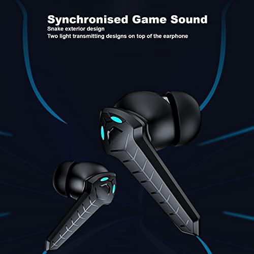 Annadue Bluetooth-Ohrhörer, kabellose Gaming-Kopfhörer, 45 ms, ultra-niedrige Latenz, Dual-Modi, integriertes Mikrofon, Schwarz Bild 3