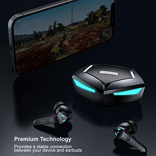 Annadue Bluetooth-Ohrhörer, kabellose Gaming-Kopfhörer, 45 ms, ultra-niedrige Latenz, Dual-Modi, integriertes Mikrofon, Schwarz Bild 5
