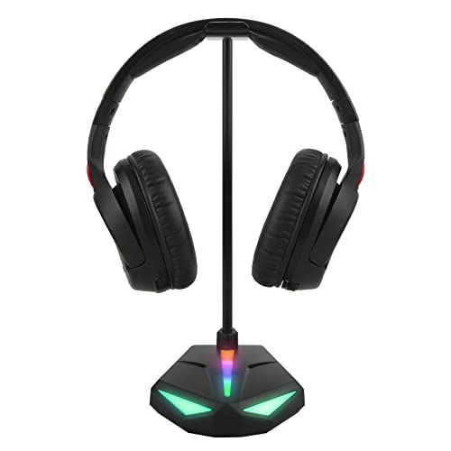 GEEKRIA ABS RGB Kopfhörer Ständer für Over-Ear-Kopfhörer, Gaming-Headset-Halter, Schreibtisch-Display-Aufhänger mit solider schwerer Basis, kompatibel mit Sennheiser 202 II, HD598, Sony MDR7506 Bild 1