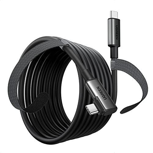 UGREEN Right Angle USB-C to USB-C Link Cable 5m Black Bild 1