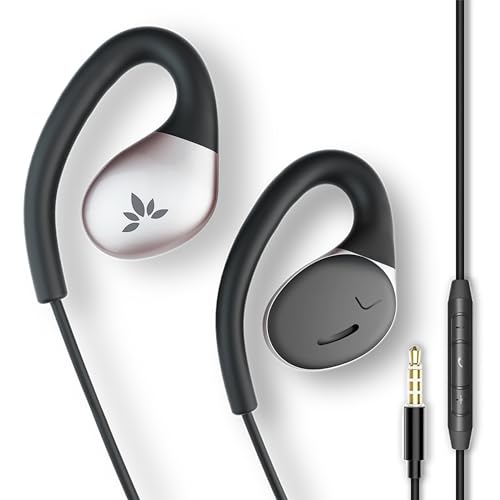 Avantree Resolve (Klein-Mittel) – Kabelgebundene Open-Ear Kopfhörer mit Mikrofon & Über-Ohr-Haken, für Frauen, Kinder & Junge Männer, ideal für Büro, Outdoor & Zuhause, 3,5mm AUX Bild 1