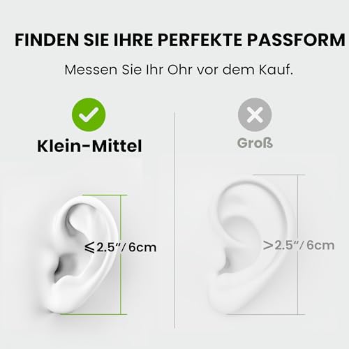 Avantree Resolve (Klein-Mittel) – Kabelgebundene Open-Ear Kopfhörer mit Mikrofon & Über-Ohr-Haken, für Frauen, Kinder & Junge Männer, ideal für Büro, Outdoor & Zuhause, 3,5mm AUX Bild 2