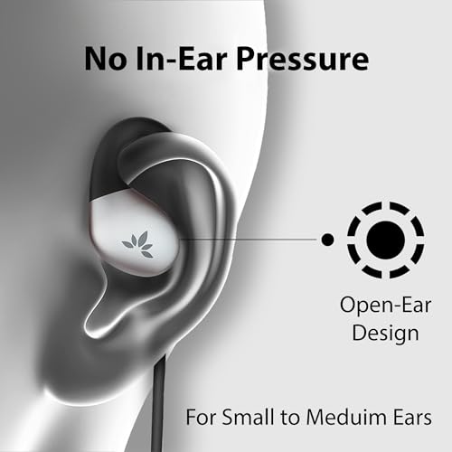 Avantree Resolve (Klein-Mittel) – Kabelgebundene Open-Ear Kopfhörer mit Mikrofon & Über-Ohr-Haken, für Frauen, Kinder & Junge Männer, ideal für Büro, Outdoor & Zuhause, 3,5mm AUX Bild 3