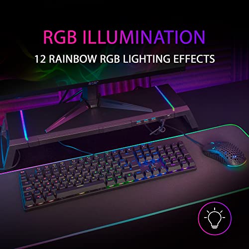 MARSGAMING Gaming MK422 Schwarz, Mechanische Tastatur RGB, Antighosting, Mechanischer Switch Rot, US Sprache, MK422RUS Bild 2