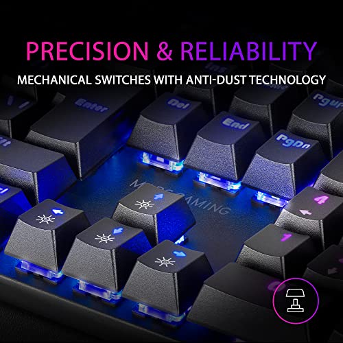 MARSGAMING Gaming MK422 Schwarz, Mechanische Tastatur RGB, Antighosting, Mechanischer Switch Rot, US Sprache, MK422RUS Bild 5
