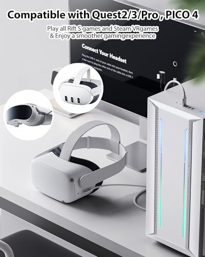 Stouchi 6m Link Kabel,Kompatibel mit Meta/Oculus Quest2/Quest3/Pro PICO 4 PC Steam VR, Virtual Reality Headset Kabel,Hochgeschwindigkeits PC Datenübertragungs,USB 3.0 auf USB C Kabel für Gaming PC Bild 2
