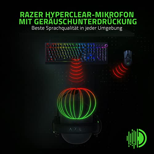 Razer BlackShark V2 X USB - Kabelgebundenes Esports-Headset (Triforce 50mm Treiber, Geräuschunterdrückung, 240g Ultraleichte Bauweise, Memory Foam Polster, 7.1 Surround Sound) Schwarz Bild 2