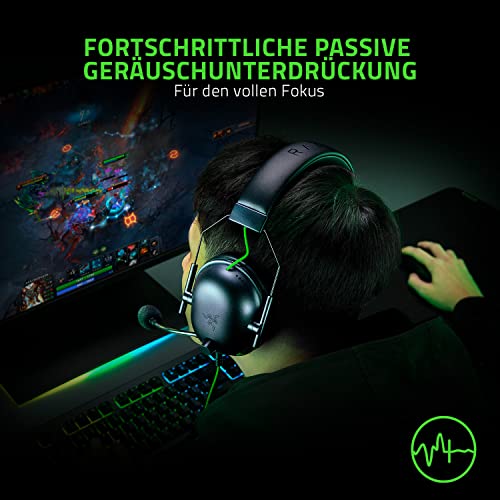 Razer BlackShark V2 X USB - Kabelgebundenes Esports-Headset (Triforce 50mm Treiber, Geräuschunterdrückung, 240g Ultraleichte Bauweise, Memory Foam Polster, 7.1 Surround Sound) Schwarz Bild 4