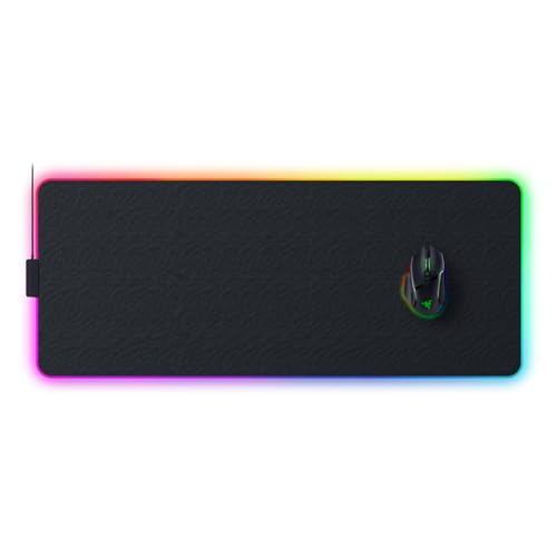Razer Strider Chroma - Hybrid-Gaming-Mauspad mit Razer Chroma RGB (Hybrid-Mauspad, 19 RGB Beleuchtungszonen, XL-Format, Rutschfeste Unterseite) Schwarz Bild 2