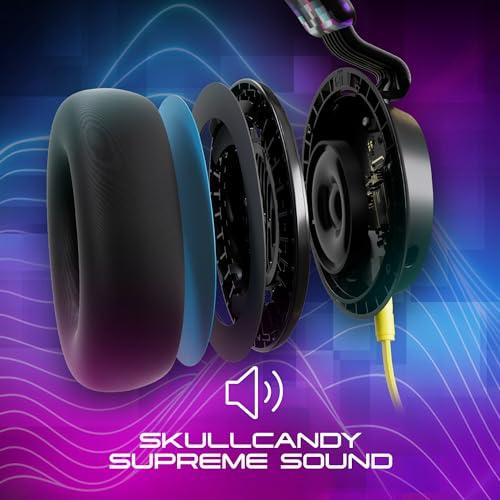 Skullcandy SLYR Kabelgebundenes Multi-Platform Over-Ear Gaming Headset für Xbox, PlayStation und PC - Schwarz Bild 2