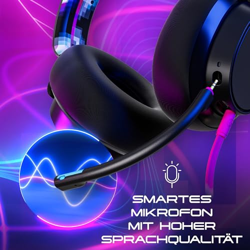 Skullcandy SLYR Pro Kabelgebundenes Multi-Platform Over-Ear Gaming Headset für Xbox, PlayStation und PC, Enhanced Sound Perception, KI-Mikro - Schwarz Bild 3