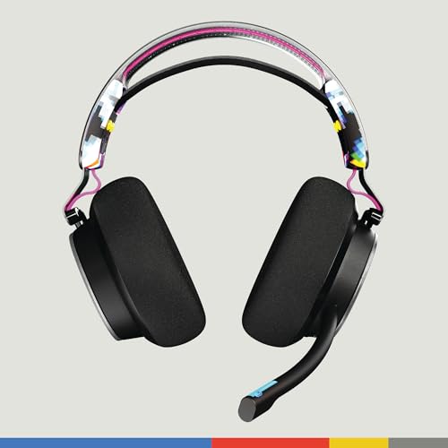 Skullcandy PLYR Kabelloses Multi-Platform Over-Ear Gaming Headset für Xbox, PlayStation und PC, Enhanced Sound Perception, 24 Std. Akkulaufzeit, KI-Mikro - Schwarz Bild 2