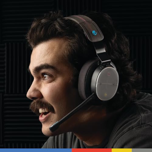 Skullcandy PLYR Kabelloses Multi-Platform Over-Ear Gaming Headset für Xbox, PlayStation und PC, Enhanced Sound Perception, 24 Std. Akkulaufzeit, KI-Mikro - Schwarz Bild 5