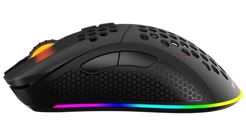 DELTACO GAMING DM220 Gaming-Maus drahtlose optische schwarz 7 Tasten 4800 DPI beleuchtet, wiederaufladbar Bild 3