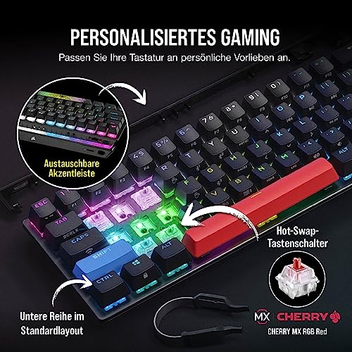Corsair K70 PRO Mini Wireless RGB 60% Mechanische Gaming-Tastatur, Schwarz (QWERTZ Layout) Bild 3