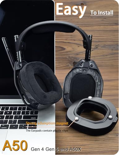 A50 Gen 4 Mod Kit – defean Ersatz-Ohrpolster und Kopfbügel, kompatibel mit Astro-A50 Gen 4 Headset, Ohrpolster, hochdichter Geräuschunterdrückungsschaum, zusätzliche Dicke Bild 5