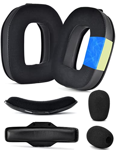 A40 TR Mod Kit – defean Ersatz-Ohrpolster und Kopfband, kompatibel mit Astro Gaming A40 TR Headset, Ohrpolster, hochdichter, zusätzliche Dicke (Schwarz, seidiger Kühlstoff) Bild 1