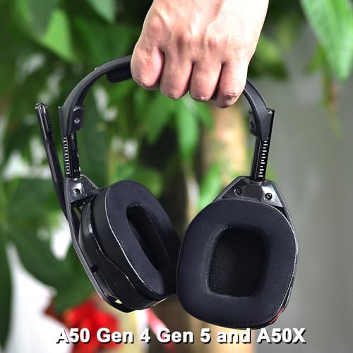A50 Gen 4 Mod Kit - defean Replacement Ear Pads and Headband Compatible with Astro-A50 Gen 4,Gen 5 and A50X Headset (Schwarzes Kühlgel) Bild 5