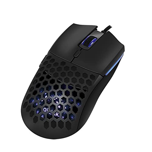 LogiLink ID0208 - USB Gaming Maus mit DPI-Taste (800/1600/3200/6400 DPI) und Beleuchtung mit 7X RGB Farben, Win 7/8/10/11, Mac OS und Chrome OS, Schwarz Bild 1