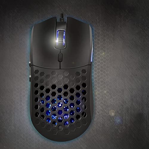 LogiLink ID0208 - USB Gaming Maus mit DPI-Taste (800/1600/3200/6400 DPI) und Beleuchtung mit 7X RGB Farben, Win 7/8/10/11, Mac OS und Chrome OS, Schwarz Bild 2