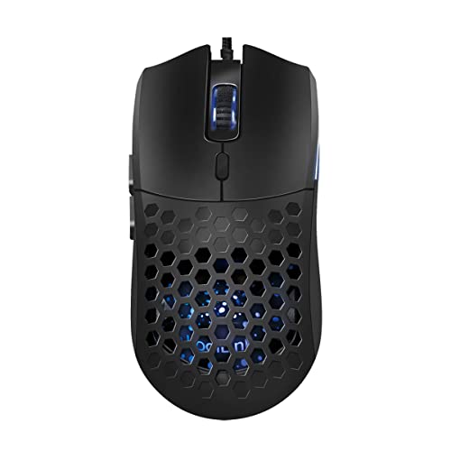 LogiLink ID0208 - USB Gaming Maus mit DPI-Taste (800/1600/3200/6400 DPI) und Beleuchtung mit 7X RGB Farben, Win 7/8/10/11, Mac OS und Chrome OS, Schwarz Bild 3