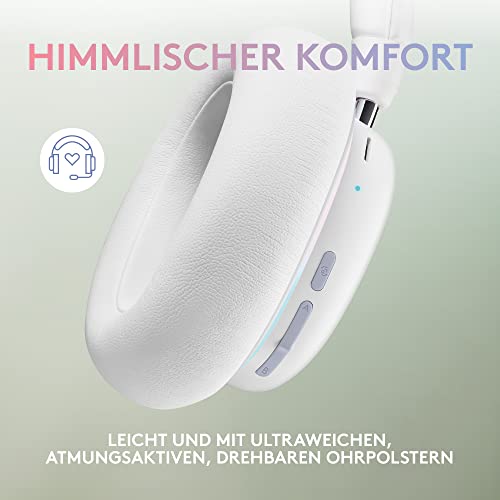 Logitech G735 Kabelloses Gaming-Headset und Blue Yeti Premium-USB-Gaming-Mikrofon Set für Streaming mit exklusiven Streamlabs Designs, kompatibel mit PC/Mac – Weiß Bild 3