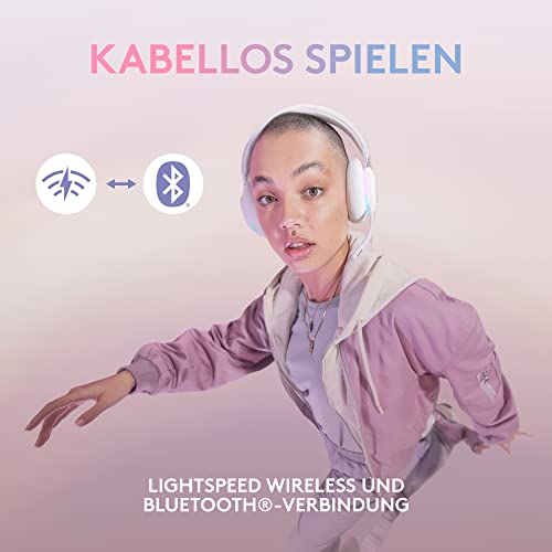 Logitech G735 Kabelloses Gaming-Headset und Blue Yeti Premium-USB-Gaming-Mikrofon Set für Streaming mit exklusiven Streamlabs Designs, kompatibel mit PC/Mac – Weiß Bild 7