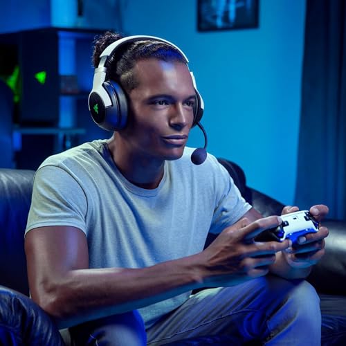 Razer Kaira Pro HyperSpeed - Kabelloses Multiplattform-Gaming-Headset mit Haptik (Razer HyperSpeed Wireless, HyperSense Haptik, Integriertes Hybrid-Mikrofon, TriForce Titanium 50mm Treiber) Schwarz Bild 2