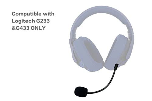 Ersatz-Spielmikrofon für Logitech G233 / G433-Serie Stereo-Gaming-Headset auf PS4 PS5 PC, abnehmbares 3,5-mm-Boom-Mikrofon mit Geräuschunterdrückung Bild 3
