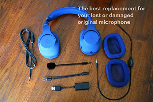 Ersatz-Spielmikrofon für Logitech G233 / G433-Serie Stereo-Gaming-Headset auf PS4 PS5 PC, abnehmbares 3,5-mm-Boom-Mikrofon mit Geräuschunterdrückung Bild 4