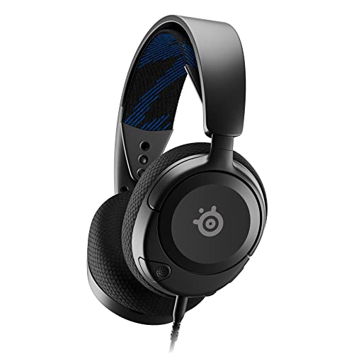SteelSeries Arctis Nova 1P - Multi-System Gaming-Headset – Hi-Fi-Treiber – 360° Surround-Sound – Memory Foam-Ohrpolster – Mikrofon mit Geräuschunterdrückung – PS5, PS4, PC, Xbox - Schwarz Bild 1