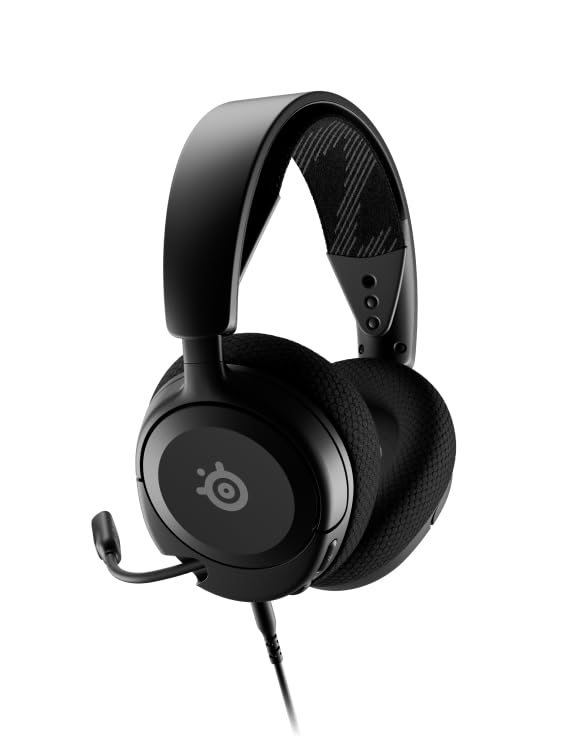 SteelSeries Arctis Nova 1 - Multi-System Gaming-Headset – Hi-Fi-Treiber – 360° Surround-Sound – AirWeave Memory Foam-Ohrpolster – Mikrofon mit Geräuschunterdrückung – PC, PS5, Xbox -Schwarz Bild 4