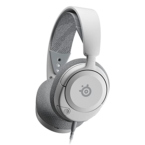 SteelSeries Arctis Nova 1 - Multi-System Gaming-Headset – Hi-Fi-Treiber – 360° Surround-Sound – AirWeave Memory Foam-Ohrpolster – Mikrofon mit Geräuschunterdrückung –PC, PS5, Xbox -Weiß Bild 1