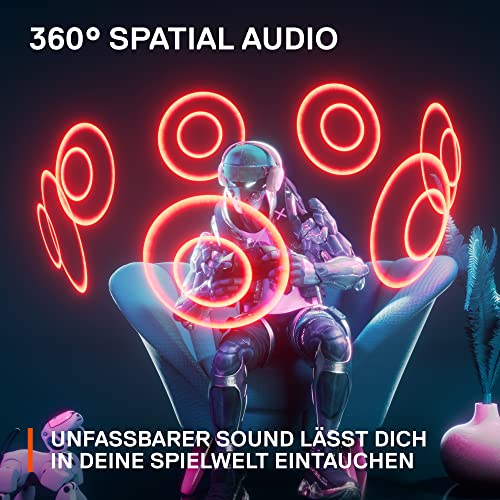 SteelSeries Arctis Nova 1 - Multi-System Gaming-Headset – Hi-Fi-Treiber – 360° Surround-Sound – AirWeave Memory Foam-Ohrpolster – Mikrofon mit Geräuschunterdrückung –PC, PS5, Xbox -Weiß Bild 6