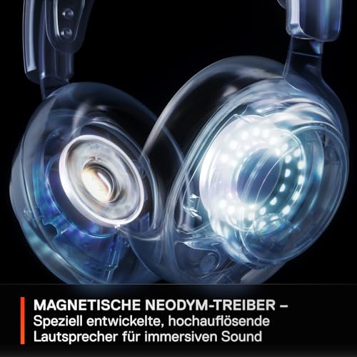 SteelSeries Arctis Nova 7 Wireless Multi-Plattform Gaming-Headset– PC, PS5, VR – Magnetische Neodym-Treiber– 2,4 GHz+ Bluetooth-Sound– 38 Std. Akkulaufzeit via USB-C– ClearCast Gen 2 KI-Mik Bild 4