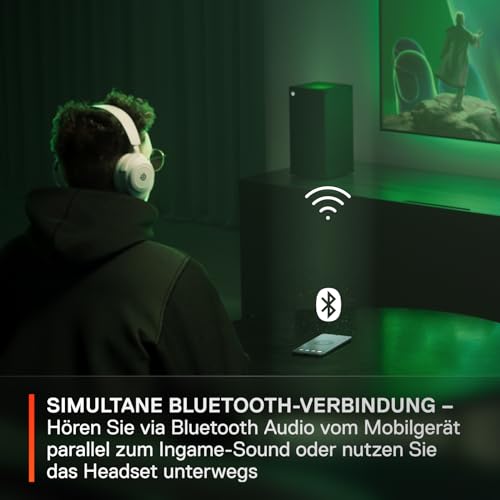 SteelSeries Arctis Nova 7X Wireless- Multi-Plattform Gaming-Headset-PS5,PC,Mobile - Magnetische Neodym-Treiber- 2,4 GHz + Mischbarer Bluetooth- 38 H Akkulaufzeit– ClearCast Gen 2 KI-Mik Bild 2