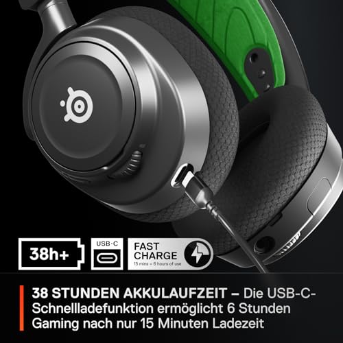 SteelSeries Arctis Nova 7X Wireless- Multi-Plattform Gaming-Headset-PS5,PC,Mobile - Magnetische Neodym-Treiber- 2,4 GHz + Mischbarer Bluetooth- 38 H Akkulaufzeit– ClearCast Gen 2 KI-Mik Bild 3