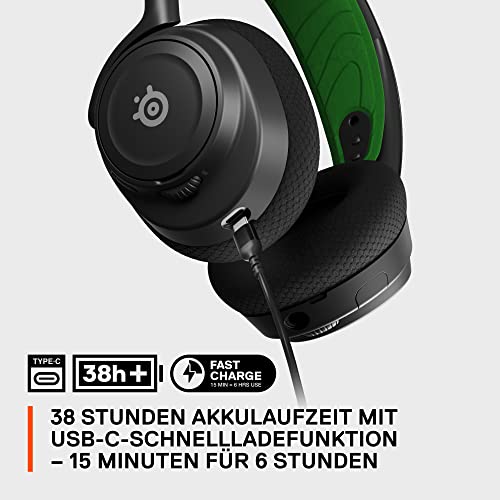SteelSeries Arctis Nova 7X Wireless- Multi-Plattform Gaming-Headset-PS5,PC,Mobile - Magnetische Neodym-Treiber- 2,4 GHz + Mischbarer Bluetooth- 38 H Akkulaufzeit– ClearCast Gen 2 KI-Mik Bild 6