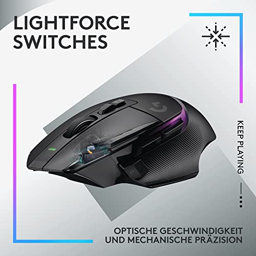 Logitech G G502 X PLUS Optische kabellose Gaming-Maus und G915 TKL Mechanische kabellose Gaming-Tastatur ohne Ziffernblock – LIGHTSYNC RGB, LIGHTSPEED – PC/Notebooks, Schwarz Bild 2