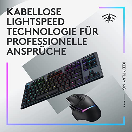 Logitech G G502 X PLUS Optische kabellose Gaming-Maus und G915 TKL Mechanische kabellose Gaming-Tastatur ohne Ziffernblock – LIGHTSYNC RGB, LIGHTSPEED – PC/Notebooks, Schwarz Bild 4
