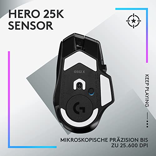 Logitech G G502 X PLUS Optische kabellose Gaming-Maus und G915 TKL Mechanische kabellose Gaming-Tastatur ohne Ziffernblock – LIGHTSYNC RGB, LIGHTSPEED – PC/Notebooks, Schwarz Bild 5