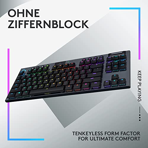 Logitech G G502 X PLUS Optische kabellose Gaming-Maus und G915 TKL Mechanische kabellose Gaming-Tastatur ohne Ziffernblock – LIGHTSYNC RGB, LIGHTSPEED – PC/Notebooks, Schwarz Bild 7