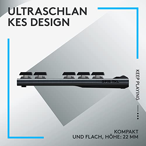 Logitech G502 X LIGHTSPEED kabellose Gaming-Maus + G915 TKL kabellose mechanische LIGHTSPEED RGB-Gaming-Tastatur ohne Ziffernblock, LIGHTFORCE, HERO 25K, PC/Windows/macOS - Schwarz Bild 6