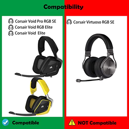Void PRO RGB SE Wireless Gaming Kopfhörer Eisschicht mit Kühleffekt Ersatz Ohrpolster Kompatibel mit Corsair Void PRO RGB SE Wireless Gaming Kopfhörer Ersatzpolster Bild 2