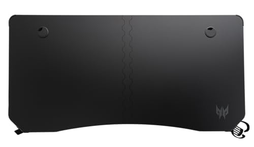 Predator Acer, Rift RGB Gaming-Schreibtisch, RGB-Lichtleisten mit 3 Beleuchtungsmodi, Headset-Haken, Getränkehalter, 2 Kabelführungen, Schwarz Bild 3