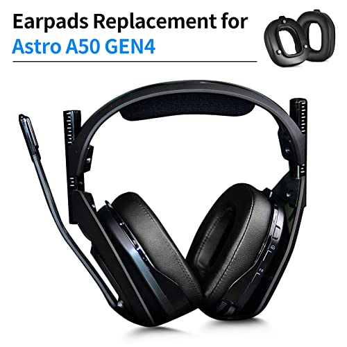 Astro a50 gen 4 ohrpolster Ersatz-Ohrpolster, kompatibel mit Logitech Astro Gaming A 50 Gen4 Kopfhörern (Protein-Leder-Ohrpolster) Bild 3