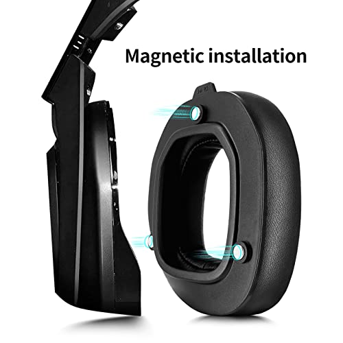 Astro a50 gen 4 ohrpolster Ersatz-Ohrpolster, kompatibel mit Logitech Astro Gaming A 50 Gen4 Kopfhörern (Protein-Leder-Ohrpolster) Bild 6